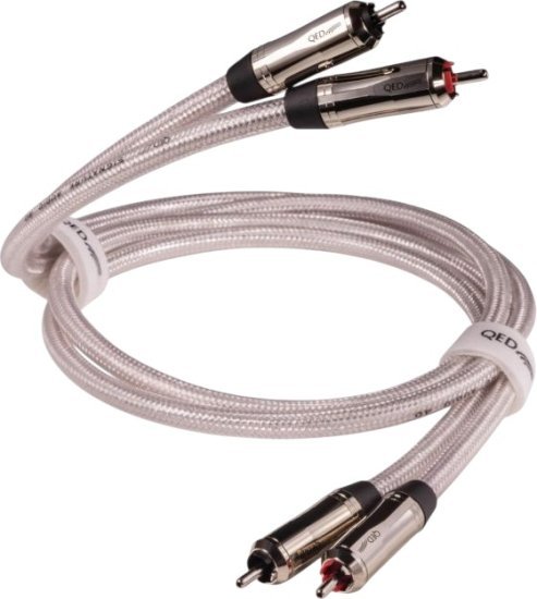 כבל אודיו אנלוגי (2x RCA) Audio 40 סדרת Signature מבית QED - אורך 1 מטר