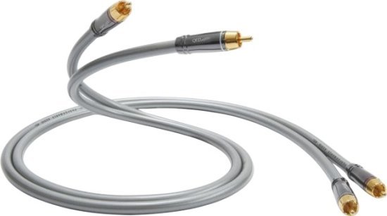 כבל אודיו אנלוגי (2x RCA) Audio 40i סדרת Performance מבית QED - אורך 1 מטר