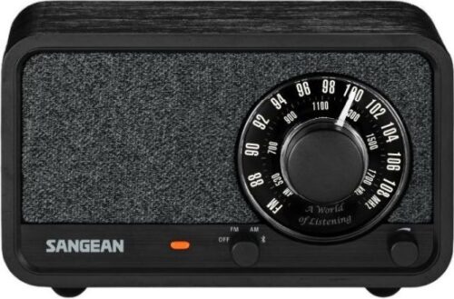 רדיו נייד מעץ עם קישוריות SANGEAN WR-8 Bluetooth - צבע שחור עץ