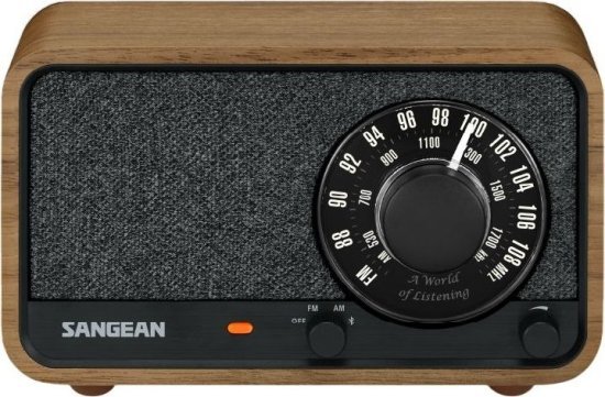 רדיו נייד מעץ עם קישוריות SANGEAN WR-8 Bluetooth - צבע Vintage Walnut