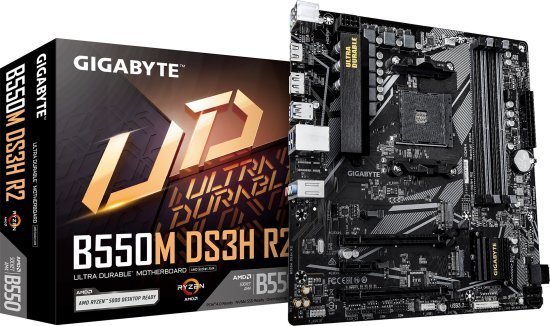 לוח אם Gigabyte B550M DS3H R2 AM4 AMD B550 DDR4
