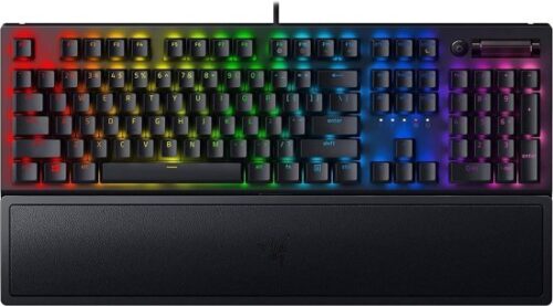 מקלדת גיימרים מכנית Razer BlackWidow V3 - סוג מתג ירוק טקטילי קליקי