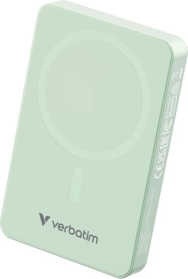 429742_b_1.jpg סוללת גיבוי 10000mAh תומכת MagSafe דגם Charge n Go מבית Verbatim - צבע ירוק