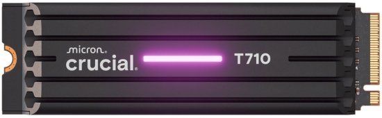 כונן SSD פנימי עם גוף קירור T710 PCIe Gen5 NVMe M.2 מבית Crucial - נפח 2TB