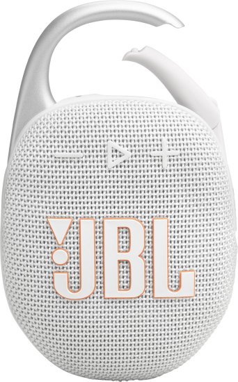 רמקול Bluetooth נייד עמיד למים ואבק JBL Clip 5 - צבע לבן
