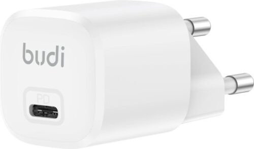 מטען קיר GaN 22W PPS USB-C מבית Budi - צבע לבן