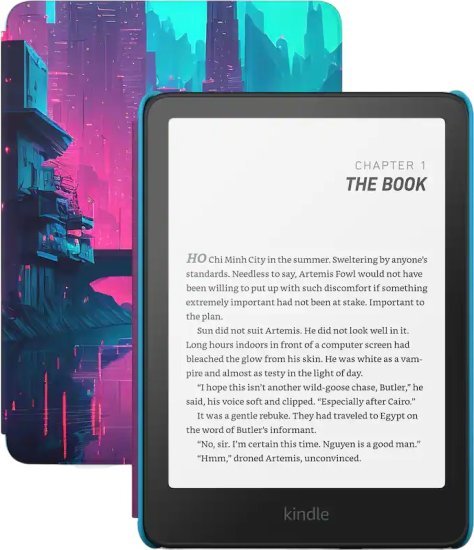 430669_b_1.jpg קורא ספרים אלקטרוני לילדים Kindle Paperwhite Kids 12th Gen 16GB Wi-Fi - צבע Cyber City