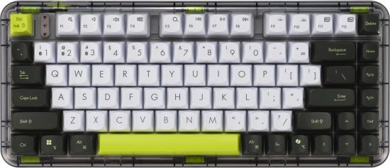 מקלדת מכנית אלחוטית ASUS Jelly75 KD201 - צבע Volt Green - מתג מסוג לינארי