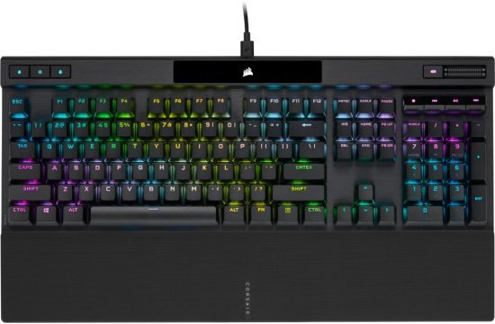 מקלדת גיימינג מכנית K70 PRO RGB - מתג מסוג לינארי מהיר Cherry MX Speed ומקשי PBT DOUBLE SHOT PRO - צבע שחור