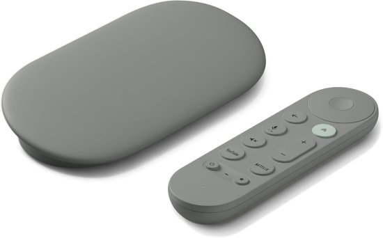 סטרימר Google TV 4K עם שלט קולי - אפור