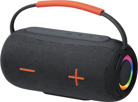 רמקול Bluetooth נייד 20W עם תאורת RGB דגם K-606S מבית Wesdar - צבע שחור