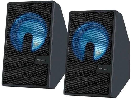 רמקולים למחשב Wesdar CS68 6W - צבע שחור