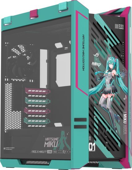 מארז Mid Tower ללא ספק Asus GX601S ROG Strix Helios II - מהדורת Hatsune Miku