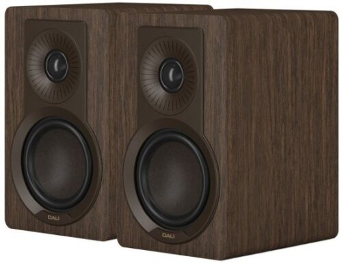 זוג רמקולים מדפיים DALI KUPID - צבע אגוז כהה