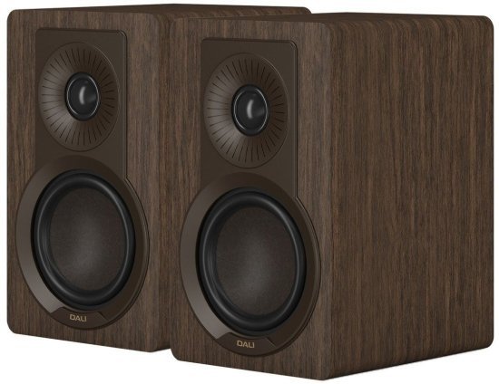 זוג רמקולים מדפיים DALI KUPID - צבע אגוז כהה