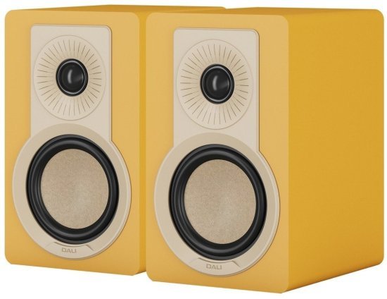 זוג רמקולים מדפיים DALI KUPID - צבע צהוב זהב