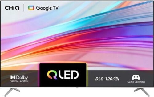 טלוויזיה חכמה ללא מסגרת 75 אינץ' Chiq 4K QLED Pro Google TV Dolby Audio U75QM10S