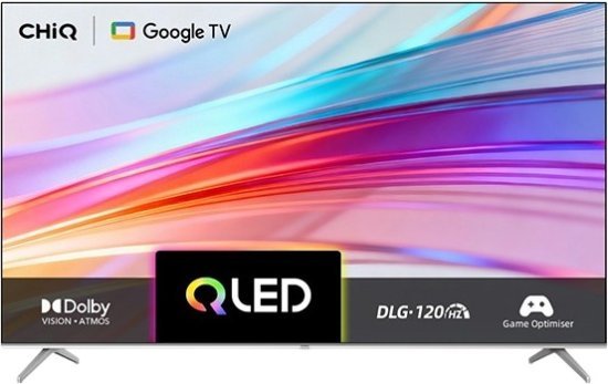 טלוויזיה חכמה ללא מסגרת 75 אינץ' Chiq 4K QLED Pro Google TV Dolby Audio U75QM10S