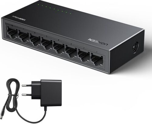 מתג רשת לא מנוהל 8 חיבורים 16Gbps מבית UGREEN