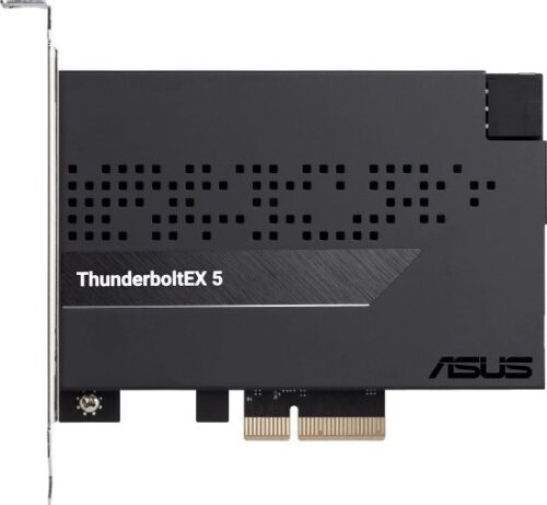 434875_b_1.jpg כרטיס הרחבה PCI-E עם 2 חיבורי Thunderbolt 5 ו-3 חיבורי Mini DisplayPort 2.1 דגם ThunderboltEX 5 מבית Asus
