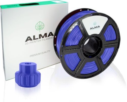 סליל הדפסה (פילמנט) 1.75 מ”מ / 1 ק”ג דגם TPE FLEXIBLE מבית ALMA - צבע כחול - בעל אישור FDA