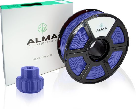 סליל הדפסה (פילמנט) 1.75 מ”מ / 1 ק”ג דגם TPU95A מבית ALMA - צבע כחול