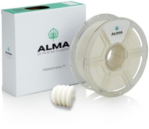 סליל הדפסה (פילמנט) 1.75 מ”מ / 1 ק”ג דגם TPU95A מבית ALMA - צבע לבן