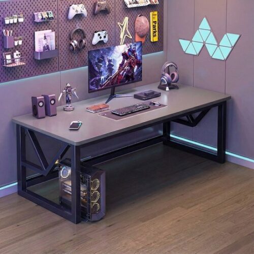 435415_b_1.jpg שולחן גיימינג ברוחב 100 ס''מ דגם RSM-3033 מבית Rosso Italy - צבע אפור