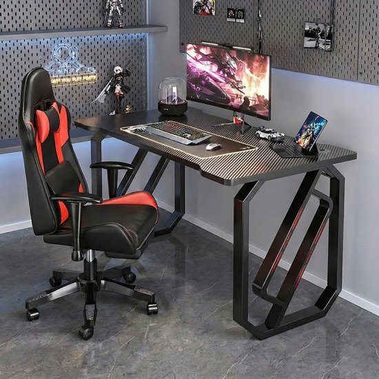 שולחן גיימינג ברוחב 120 ס''מ דגם RSM-3039 מבית Rosso Italy - צבע שחור