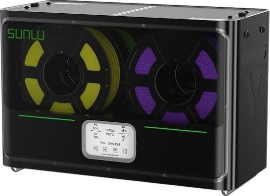 מייבש פילמנטים מתקדם ל-4 סלילים דגם FilaDryer S4 מבית SUNLU