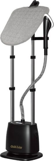 436701_b_1.jpg מערכת גיהוץ מתכווננת עם מגהץ קיטור אנכי 1580W מבית Gold Line - צבע שחור