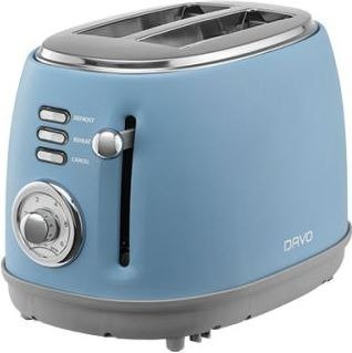 437621_b_1.jpg מצנם רטרו 2 פרוסות 850W דגם DRT701 מבית Davo - צבע כחול