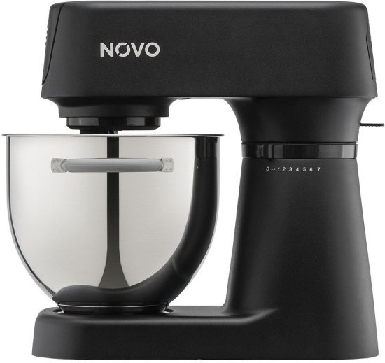 מיקסר 6 ליטר + 5 ליטר Novo NSM7800 1200W - צבע שחור מט