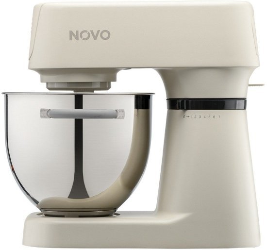 מיקסר 6 ליטר + 5 ליטר Novo NSM7800 1200W - צבע קרם מט