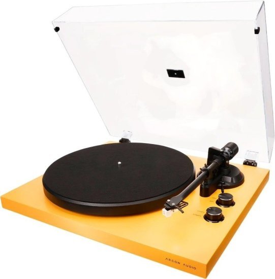 פטיפון Argon Audio TT MK2 - צבע צהוב