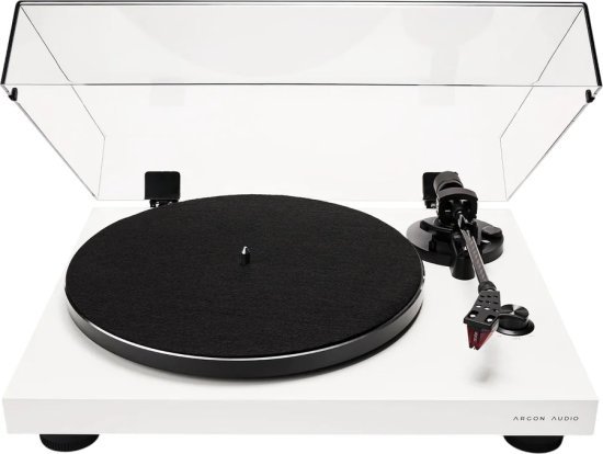 פטיפון Argon Audio TT-3 Plus - צבע לבן