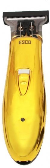 מכונת תספורת מקצועית נטענת לפינישים ועיצוב זקן ESCO Professional Hair Clipper Ziro Cut for Finishes 720 - צבע זהב