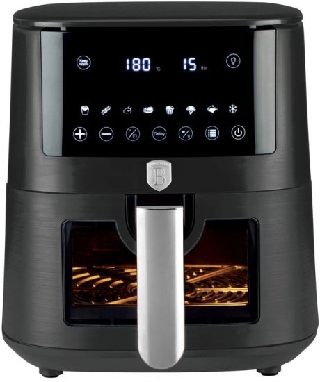 סיר טיגון דיגיטלי ללא שמן 5 ליטר Berlinger Haus 1400W BH9711 - אפור מט