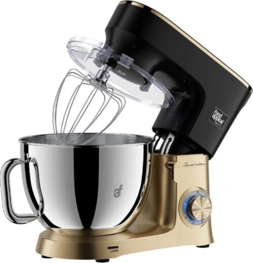 מיקסר שולחני 8 ליטר 1100W עם אביזרים דגם Mix Pro מבית Food Appeal  - צבע שחור וזהב