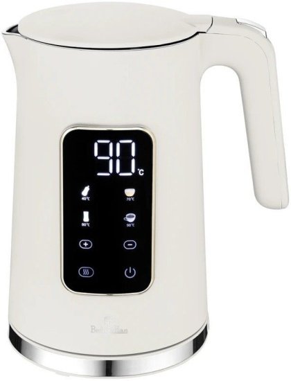 קומקום דיגיטלי 1.7 ליטר Berlinger Haus BH9738 2200W - צבע קרם מט