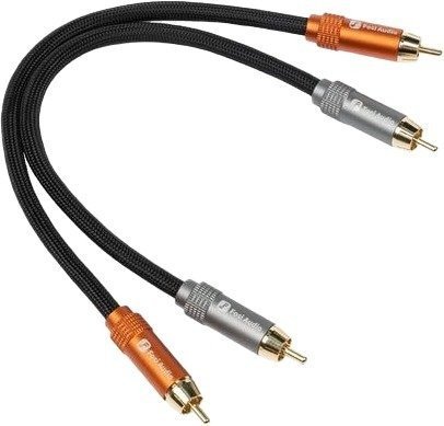 זוג כבלי RCA מבית Fosi Audio - אורך 0.3 מטר