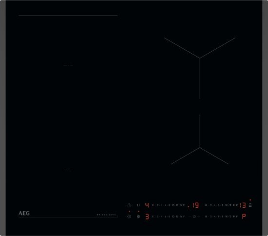 כיריים אינדוקציה 4 אזורי בישול 60 ס''מ AEG Maxisense NIO64B00FB 7200W - צבע שחור - תוצרת גרמניה