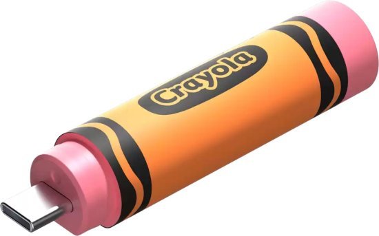 זיכרון נייד בעיצוב Crayon עם חיבור SanDisk Crayola USB-C - דגם SDCZIC-064G-G46O - נפח 64GB - צבע Mango Tango