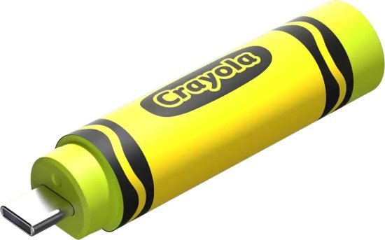זיכרון נייד בעיצוב Crayon עם חיבור SanDisk Crayola USB-C - דגם SDCZIC-128G-G46L - נפח 128GB - צבע Electric Lime