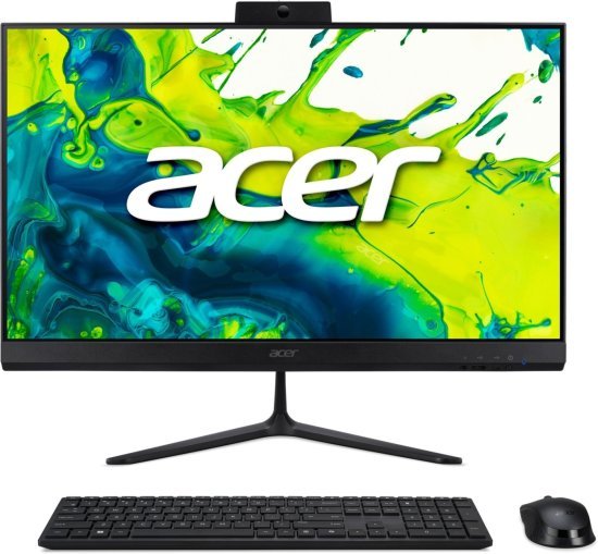 מחשב All-in-One ללא מסך מגע Acer Aspire C24-B DQ.BRRET.002 - צבע שחור - כולל סט מקלדת ועכבר אלחוטיים