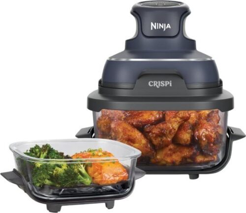 סיר טיגון נייד ללא שמן Ninja CRISPi 4-in-1 1700W FN101 - צבע אפור