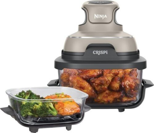 סיר טיגון נייד ללא שמן Ninja CRISPi 4-in-1 1700W FN101 - צבע בז'