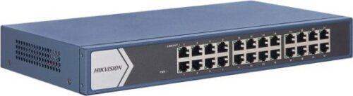 מתג חכם מנוהל להתקנה בארון תקשורת Hikvision 24 Port Gigabit DS-3E1524-EI