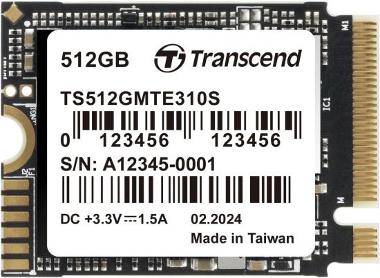כונן Transcend 310S PCIe Gen4 x4 M.2 2230 SSD - נפח 512GB