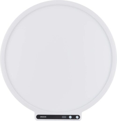 פנס LED עגול ליוצרי תוכן 60W Bi-Color ומעמד לשולחן עבודה דגם Verge Max מבית Amaran - צבע לבן